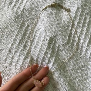 Kendra Scott Gold and Shiny Pink Necklace